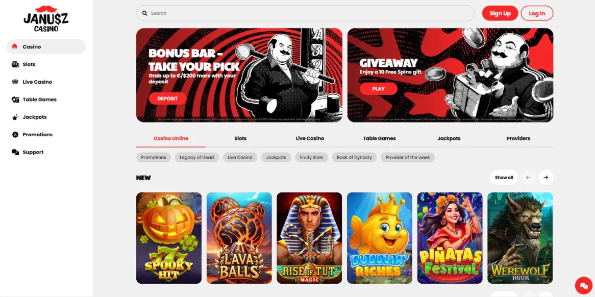 Usunięcie Konta w Janusz Casino